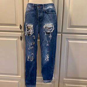 Womens Top Shop denim